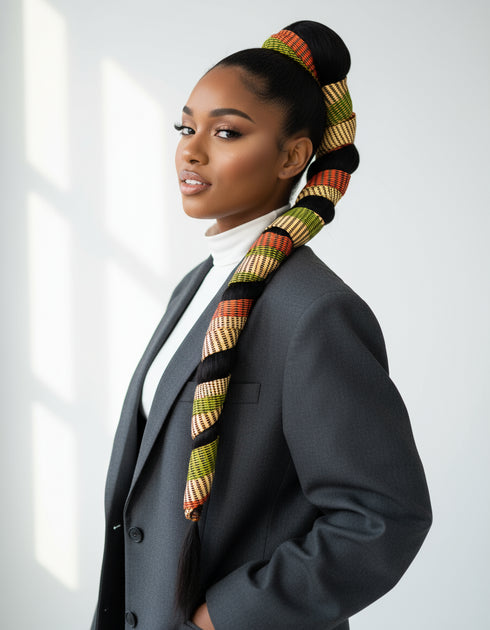 ADEPA Tie-On Ankara Headwrap / Headpiece Scarf – One-Yard Duku (African Print Headwrap)