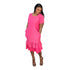 ZAIDA African Print Handmade Shift Double Sister Flare Dress