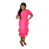 ZAIDA African Print Handmade Shift Double Sister Flare Dress