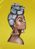 AFRICAN QUEEN BLACKWATER African Woman Handmade Silk Bonnet With African Queen Band Design