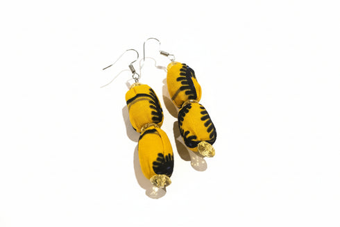 Ayo Radiance Four-Strand Ankara Necklace and Earrings Set