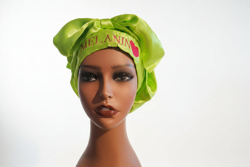 NAWOTWE AKOSUA Days of the Week African Names Satin Bonnet Hair Accessory with Adjustable Tie Back - Sunday
