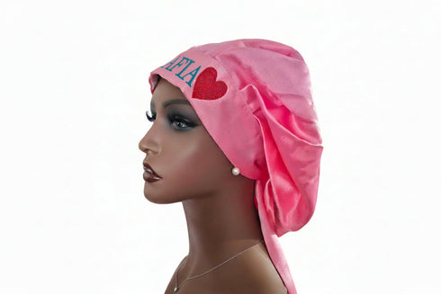 NAWOTWE AFIA Days of the Week African Names Satin Bonnet Hair Accessory with Adjustable Tie Back - Friday