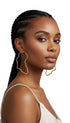 Golden Horizon African Map Hoop Earrings
