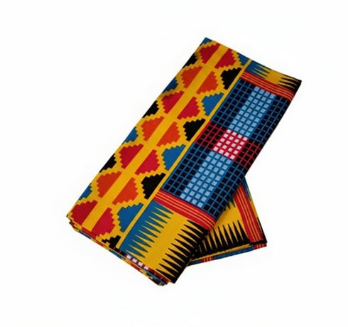 Adepa tie-on Ankara Headwrap/ Headpiece scarf - one-yard duku