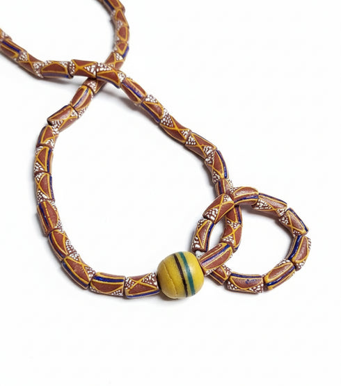 Korkor Adult African bead necklace and bracelet set