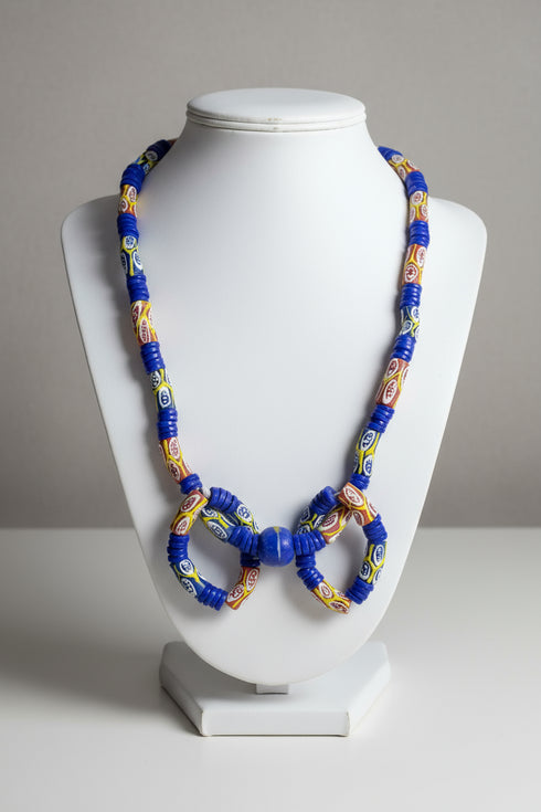 KUKUA Kids Babies Royal Handmade African Bead 3-Piece Set - Royal Blue
