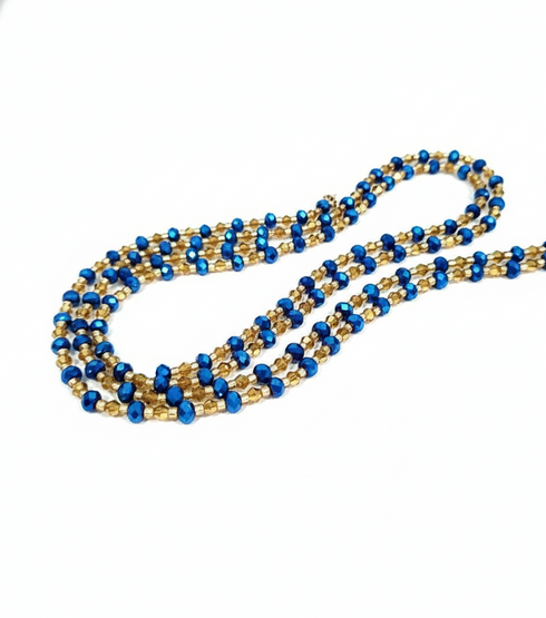 Ayana Blue Embellishment Waist Beads - Ahyenie