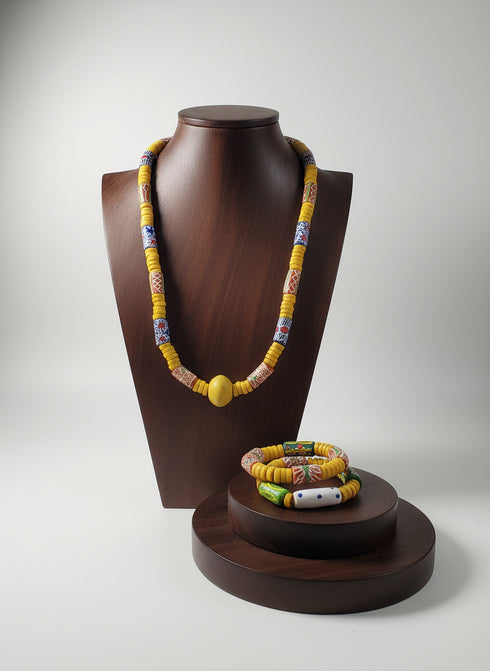 KUKUA Kids Babies Royal Handmade African Bead 3-Piece Set