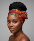 Adepa tie-on Ankara Headwrap/ Headpiece scarf - one-yard duku