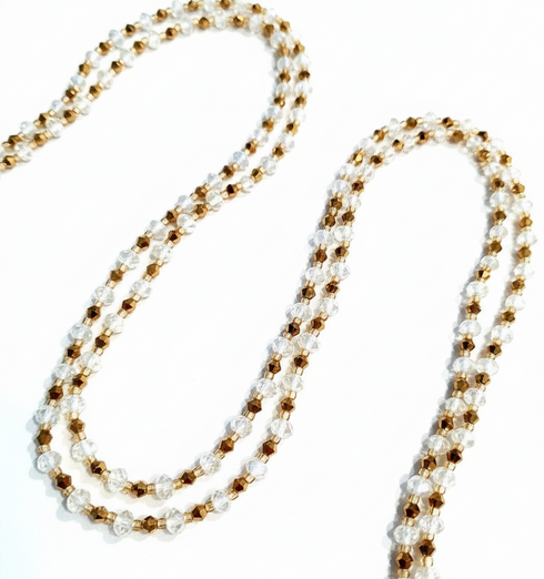 Ayana Clear Embellishment Waist Beads - Ahyenie