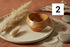Wooden ring on a marble surface