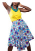 AMANI Flare Handkerchief Hem Ankara Skirt