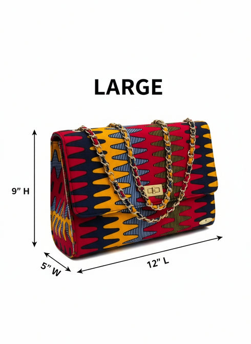 Abara Vividfest Ankara/African Print / Clutch / Batik/Adire Handbag for Women