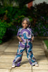 Abeni Girl's Ankara/African Print Pant and top Two-Piece Set