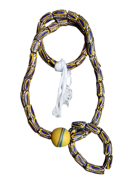 Aboagyewaa African Ceremonial Necklace and bracelet set - Unisex