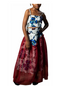 Adesewa African Print Strap Top and Organza Overlay Midi Skirt for Girls
