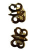 Adinkra Ghanaian Tradition Stud Gold Earrings