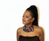 AfriChic Button and Beadwork Ankara Necklace