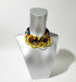 AfriChic Button and Beadwork Ankara Necklace