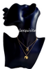African Continent Globe Set - Adinkra Necklace & Earrings Set Stainless Steel