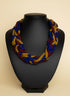 African Splendor Braided Ankara Necklace