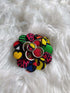 Afriglam Button Brooch