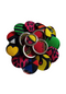 Afriglam Button Brooch