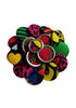 Afriglam Button Brooch
