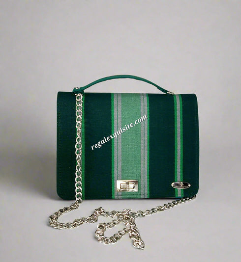 Afrimoda Handbag Accessory Luxury Set green