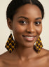 Afrocentric Diamond Harmony Ankara Earrings