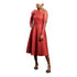 Amanyi Women Flare Dress with Long Sleeve Organza Mesh