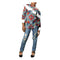 Amogelang Girl's Ankara Patchwork Blouse with White Ruffle Detail – Elegant African Print Top only