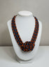 Aqua Swirl Ankara Necklace