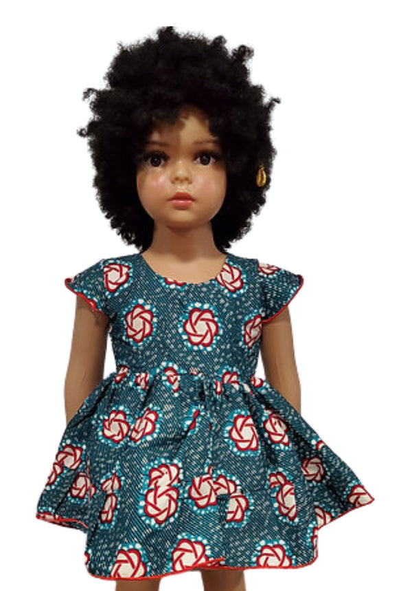 Asantewaa Beautiful African Print Girl Dress