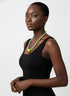 Asantewaa Unisex African bead necklace and bracelet set