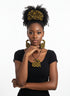Aurora Africana Ensemble - Ankara Earring and Necklace Set