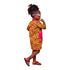 Ayameko African Print Kimono Top and Shorts Set for Girls