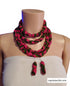 Ayo Radiance Four-Strand Ankara Necklace