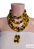 Ayo Radiance Four-Strand Ankara Necklace