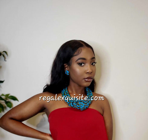 Azure Twist x-Large Stud Earrings