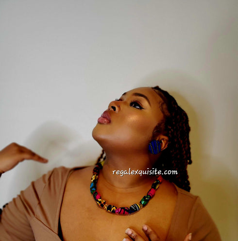 Azure Twist x-Large Stud Earrings