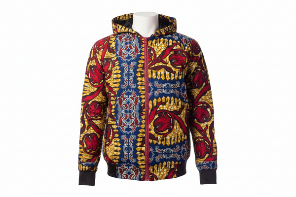 BANDA Bold Ankara UNISEX Streetwear Hoodie Bomber Jacket only
