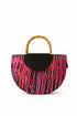 Bambara Crescent Wooden handle Handbag