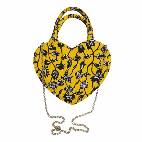 Batik Bliss Heart-Shaped Tote