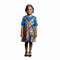 Calythea Girls Color-Block Geo Ankara Shift Dress with Embellished Yoke – Vibrant Mother’s African Elegance