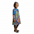 Calythea Girls Color-Block Geo Ankara Shift Dress with Embellished Yoke – Vibrant Mother’s African Elegance
