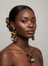 Carnival Knots Accessory Trio - Ankara Earring and Necklace Set