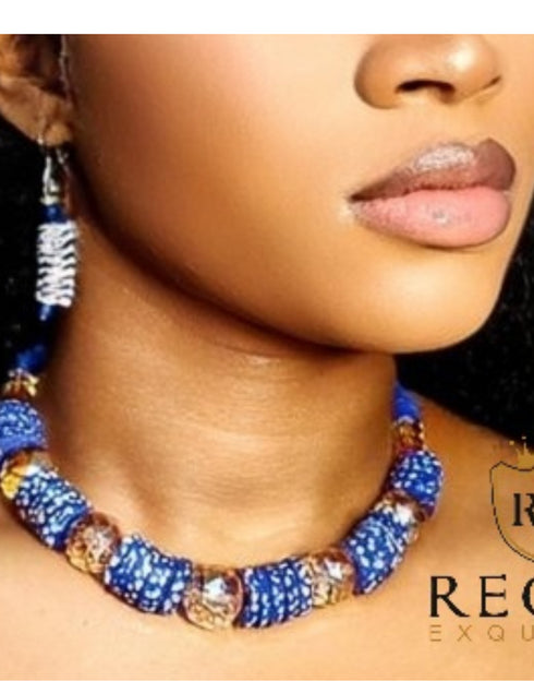 Chidera Bead Necklace,Bracelet & Earring Set