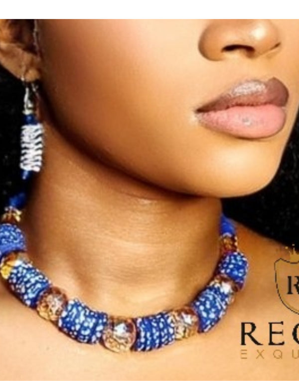 Chidera Bead Necklace,Bracelet & Earring Set
